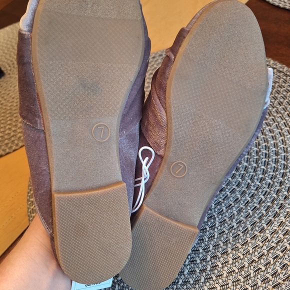 A new day velvety mule flats purple sz 7 - Picture 12 of 14